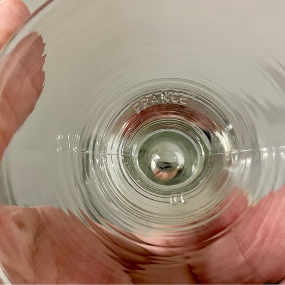 Vintage Cristal D'Arques Gourmande Embossed Fruit Water Goblets Made in France - Picture 9 of 10